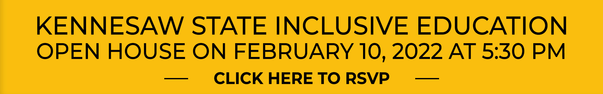 Kennesaw State Inclusive Education Open House