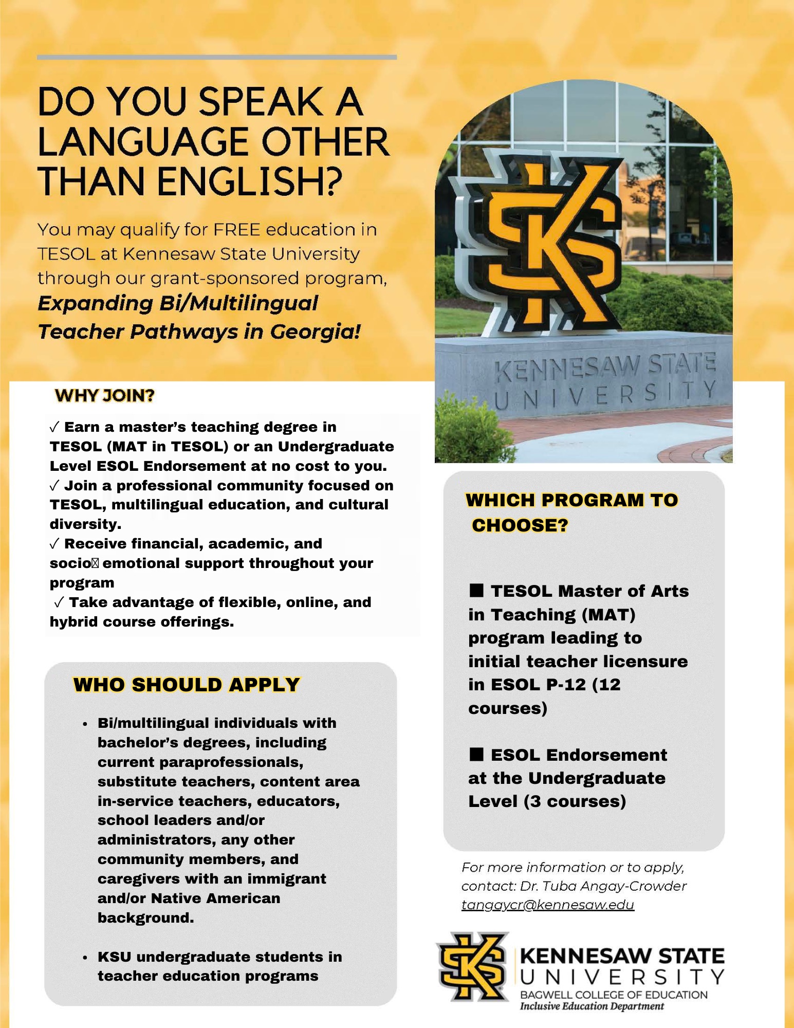 Expanding Bi/Multilingual Teacher Pathways in Georgia Flyer