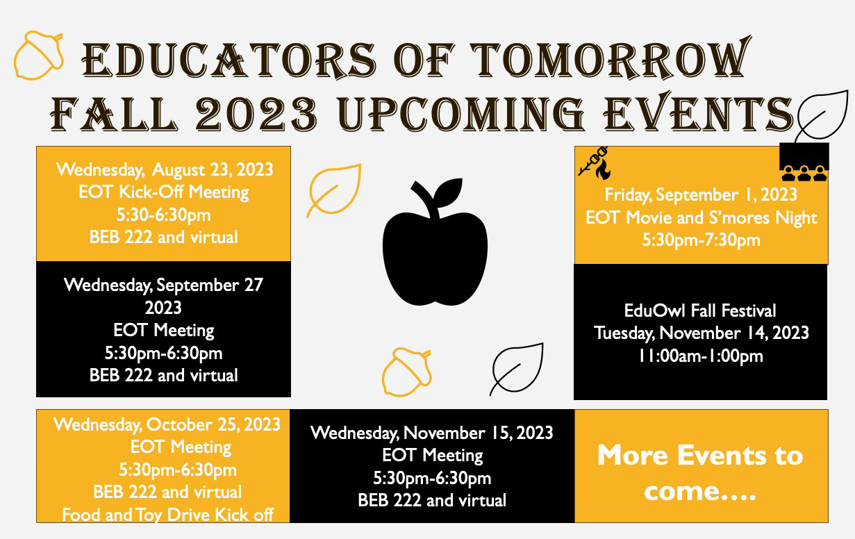 Educators of Tomorrow Fall 2023 Event